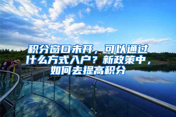 积分窗口未开，可以通过什么方式入户？新政策中，如何去提高积分