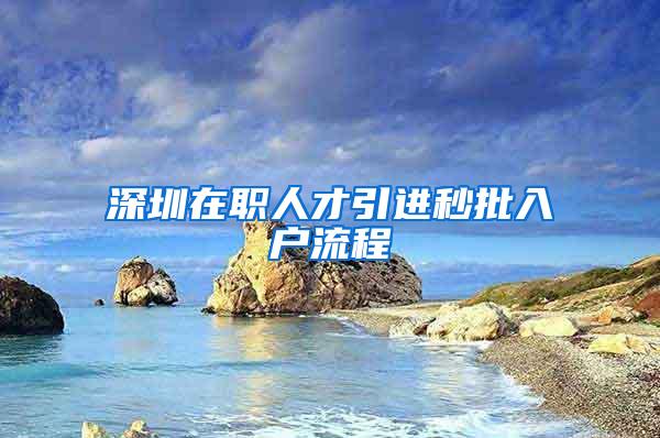 深圳在职人才引进秒批入户流程