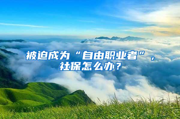 被迫成为“自由职业者”，社保怎么办？