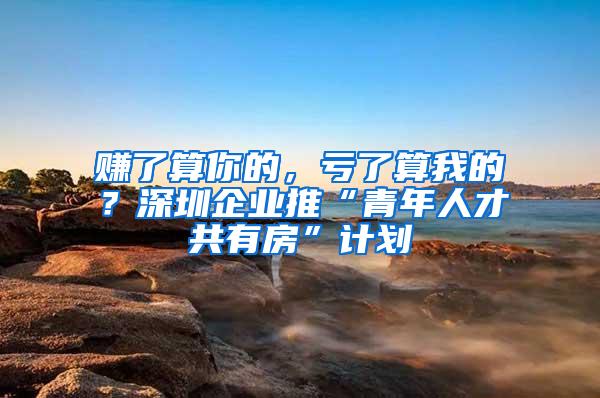 赚了算你的，亏了算我的？深圳企业推“青年人才共有房”计划