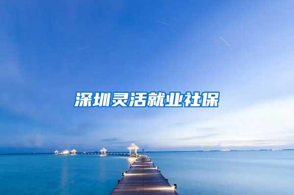 深圳灵活就业社保