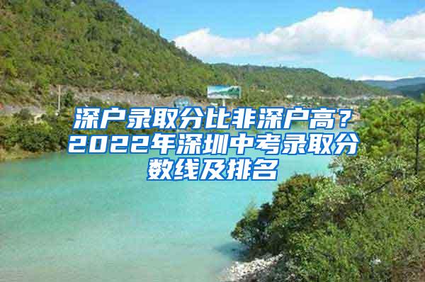 深户录取分比非深户高？2022年深圳中考录取分数线及排名