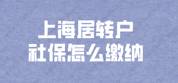 上海居转户社保怎么缴纳