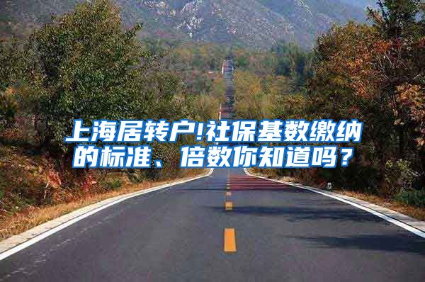 上海居转户!社保基数缴纳的标准、倍数你知道吗？