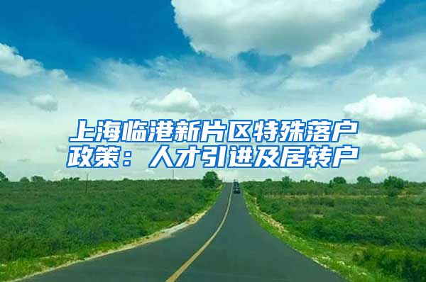 上海临港新片区特殊落户政策：人才引进及居转户