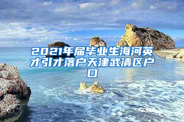 2021年届毕业生海河英才引才落户天津武清区户口