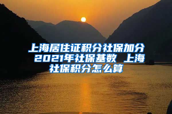 上海居住证积分社保加分 2021年社保基数 上海社保积分怎么算
