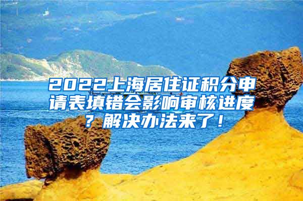 2022上海居住证积分申请表填错会影响审核进度？解决办法来了！