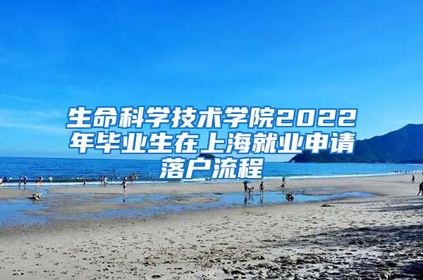 生命科学技术学院2022年毕业生在上海就业申请落户流程