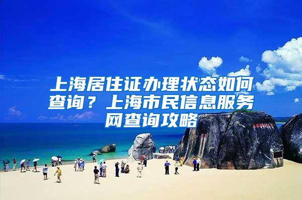 上海居住证办理状态如何查询？上海市民信息服务网查询攻略