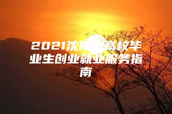 2021沈阳市高校毕业生创业就业服务指南