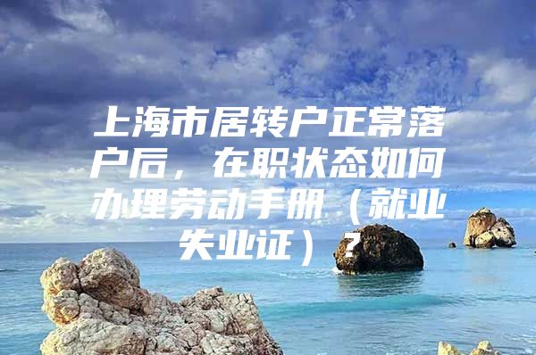 上海市居转户正常落户后，在职状态如何办理劳动手册（就业失业证）？