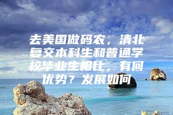 去美国做码农，清北复交本科生和普通学校毕业生相比，有何优势？发展如何