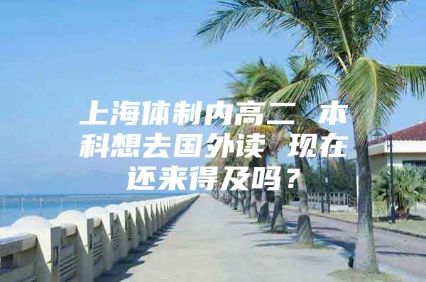 上海体制内高二 本科想去国外读 现在还来得及吗？