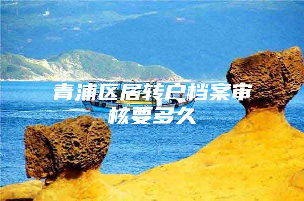 青浦区居转户档案审核要多久