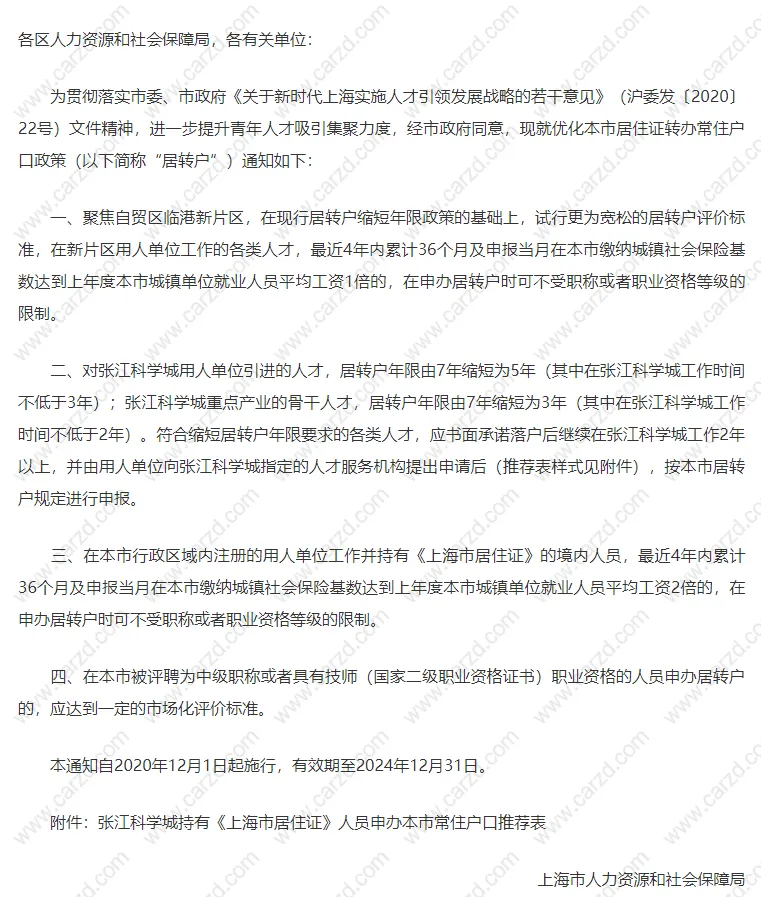 上海落户政策2021最新,上海居转户落户年限已缩短!